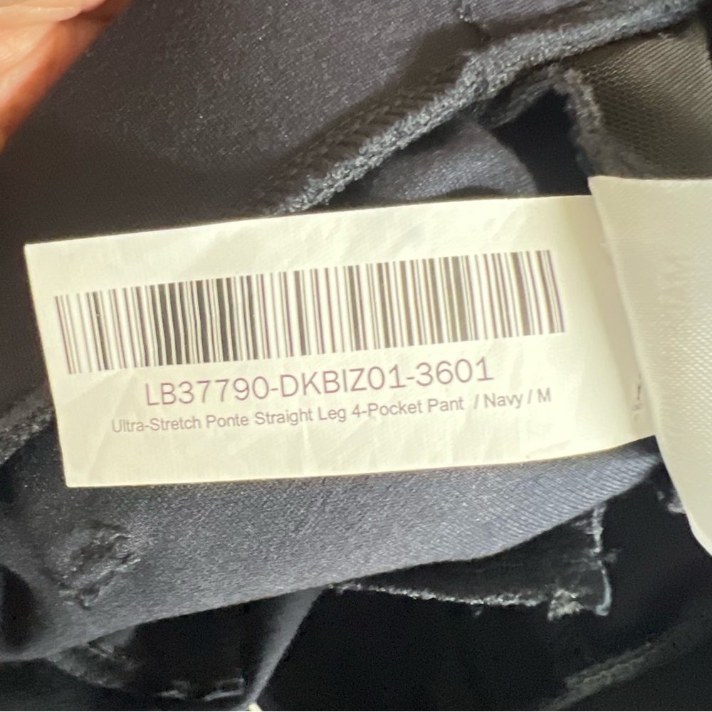 Quince Navy Straight-Leg Dress Pants - Picture 4 of 5